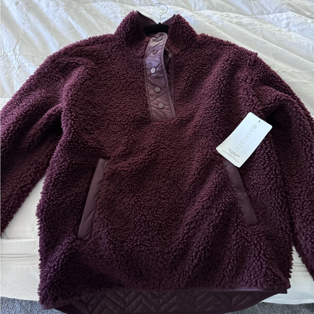 Athleta Sherpa pullover NWT